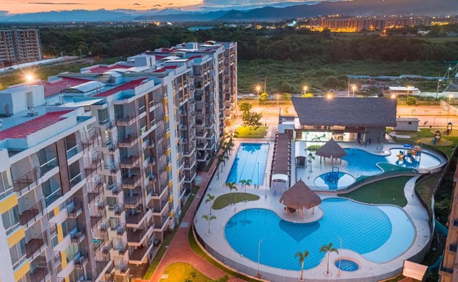 Ferienwohnung Apartamento Pena Azul-Aldea Ricaurte Exterior foto